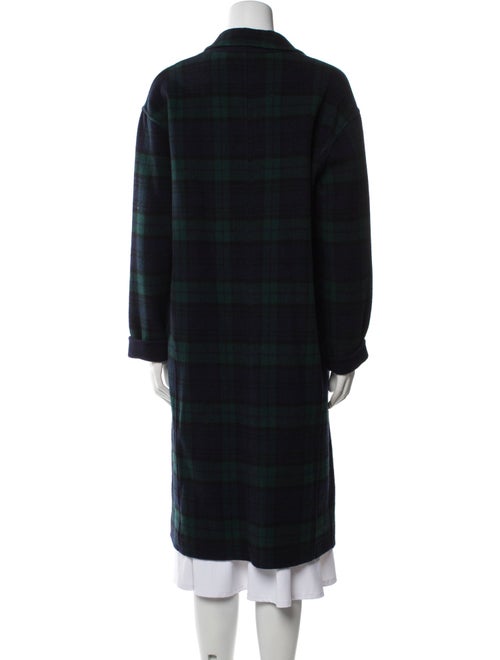 Polo Ralph Lauren Wool Plaid Print Peacoat