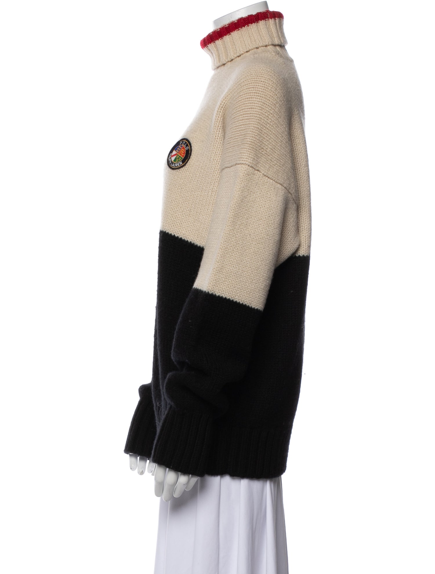 Polo Ralph Lauren Wool Colorblock Pattern Sweater