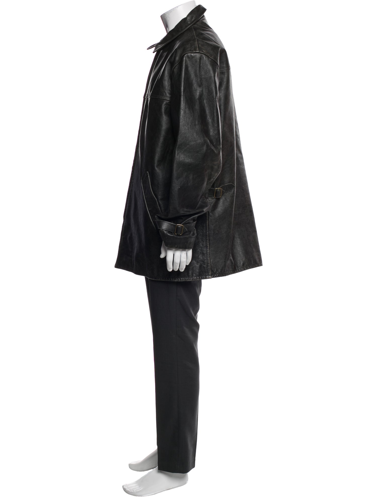 Polo Ralph Lauren Leather Overcoat