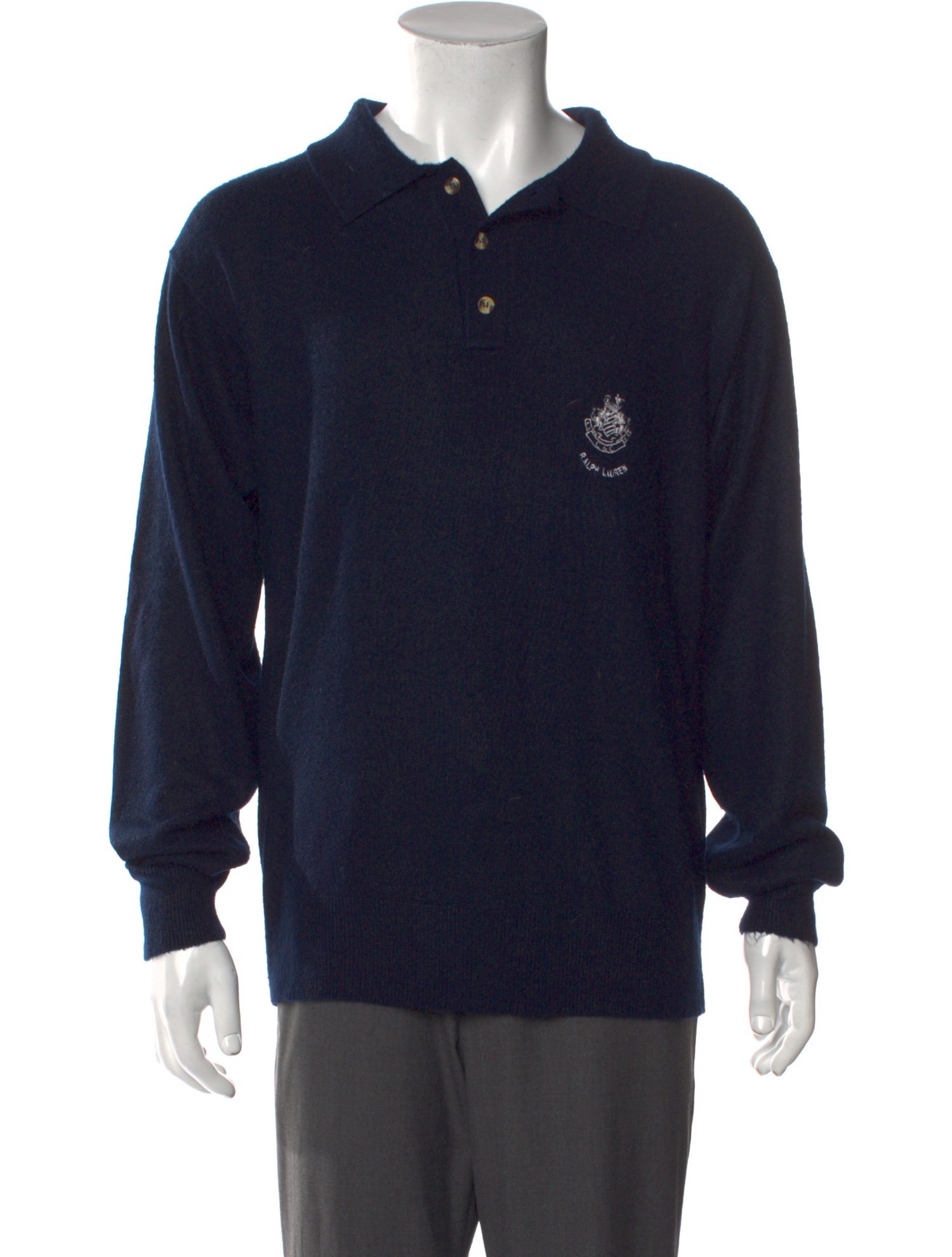 Polo Ralph Lauren Graphic Print Collar Polo Sweater