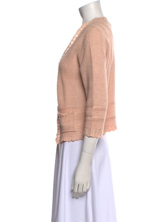 Ralph Lauren Linen Open Front Sweater