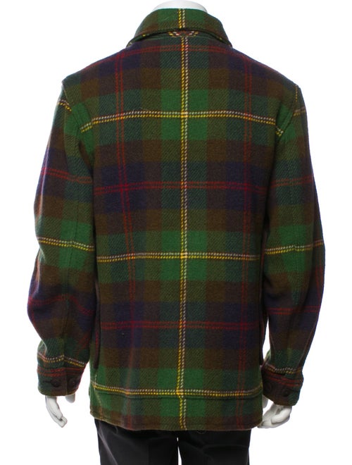 Polo Ralph Lauren Wool Plaid Print Utility Jacket