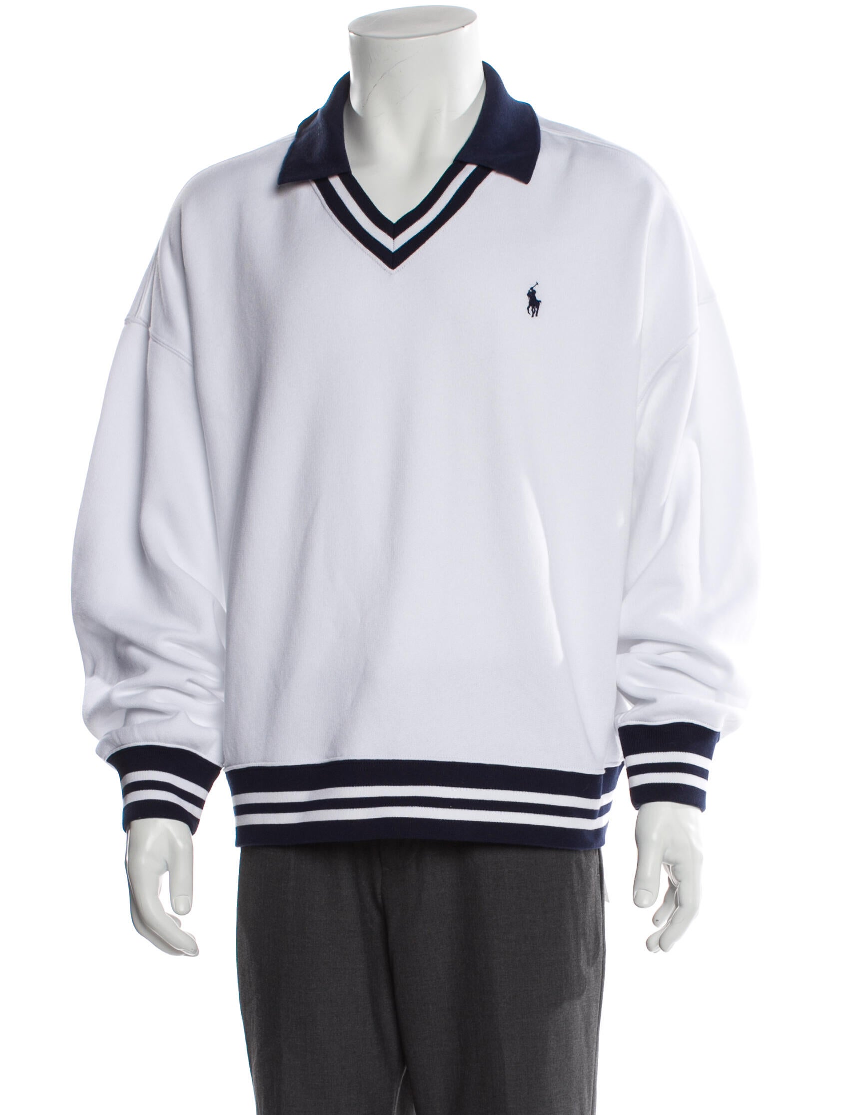 Polo Ralph Lauren Striped V-Neck Sweatshirt