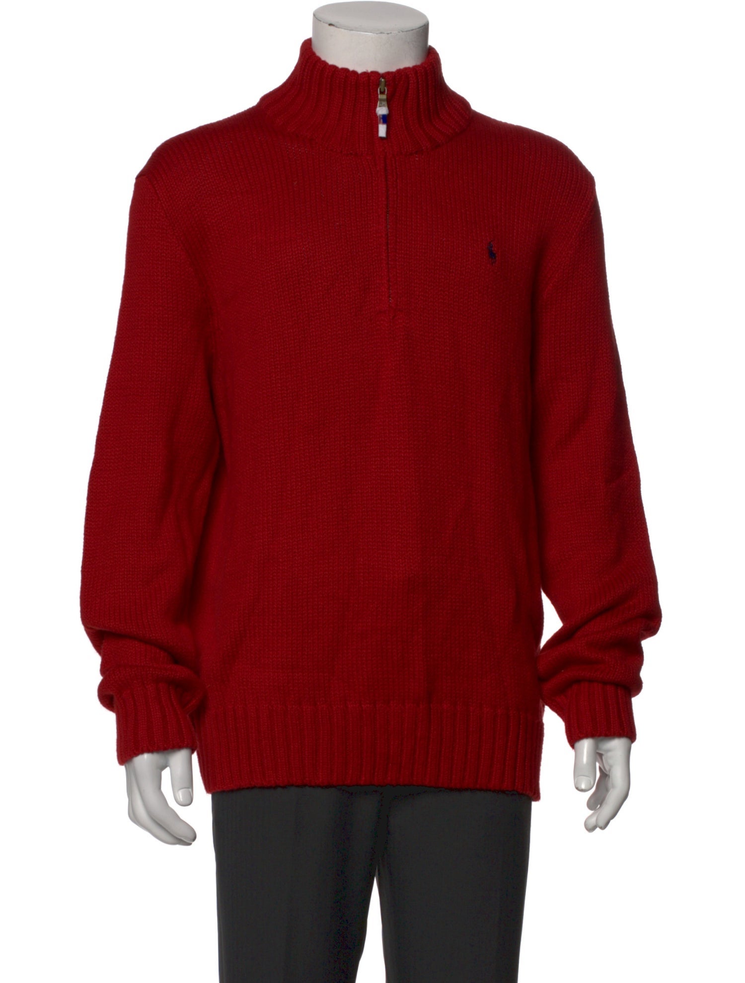 Polo Ralph Lauren Mock Neck Long Sleeve Polo Sweater