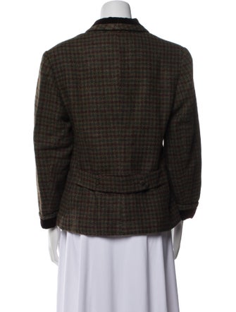 Polo Ralph Lauren Wool Houndstooth Print Blazer