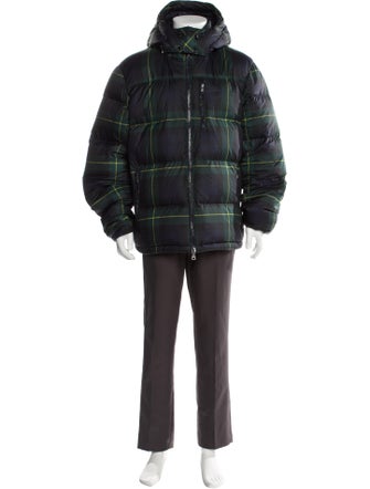 Polo Ralph Lauren Plaid Print Puffer Coat