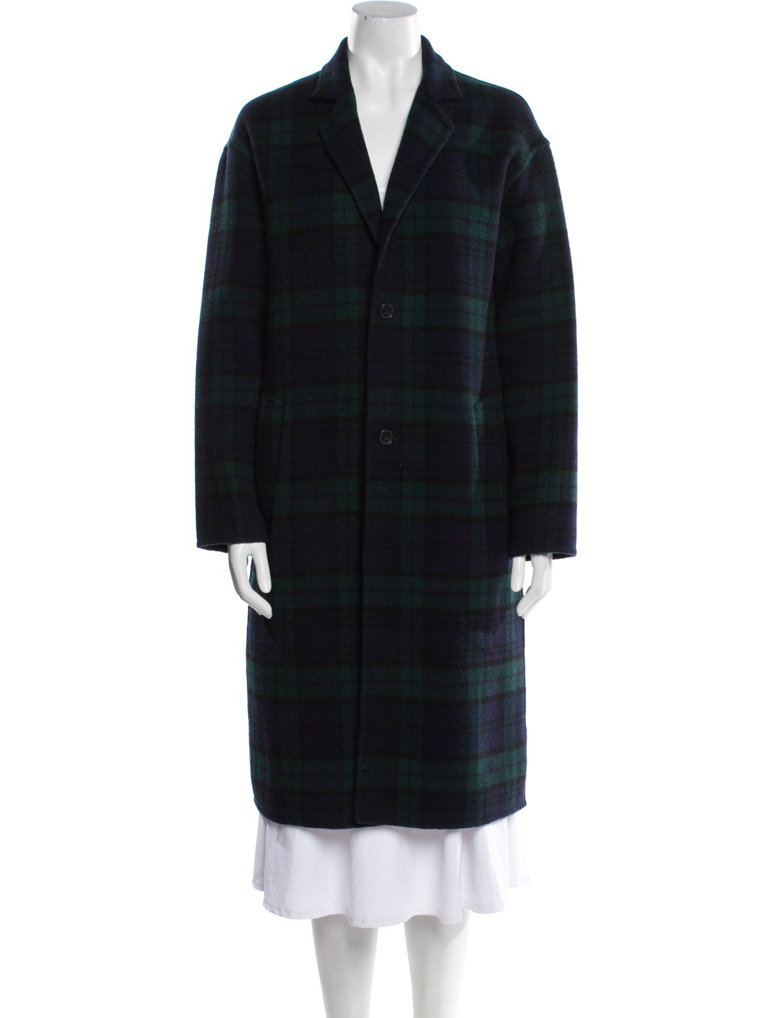 Polo Ralph Lauren Wool Plaid Print Coat