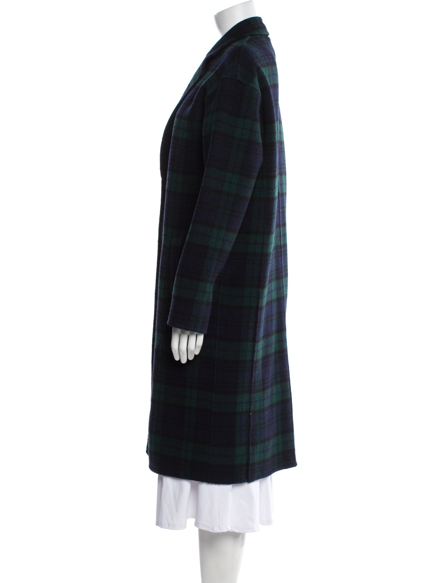 Polo Ralph Lauren Wool Plaid Print Coat