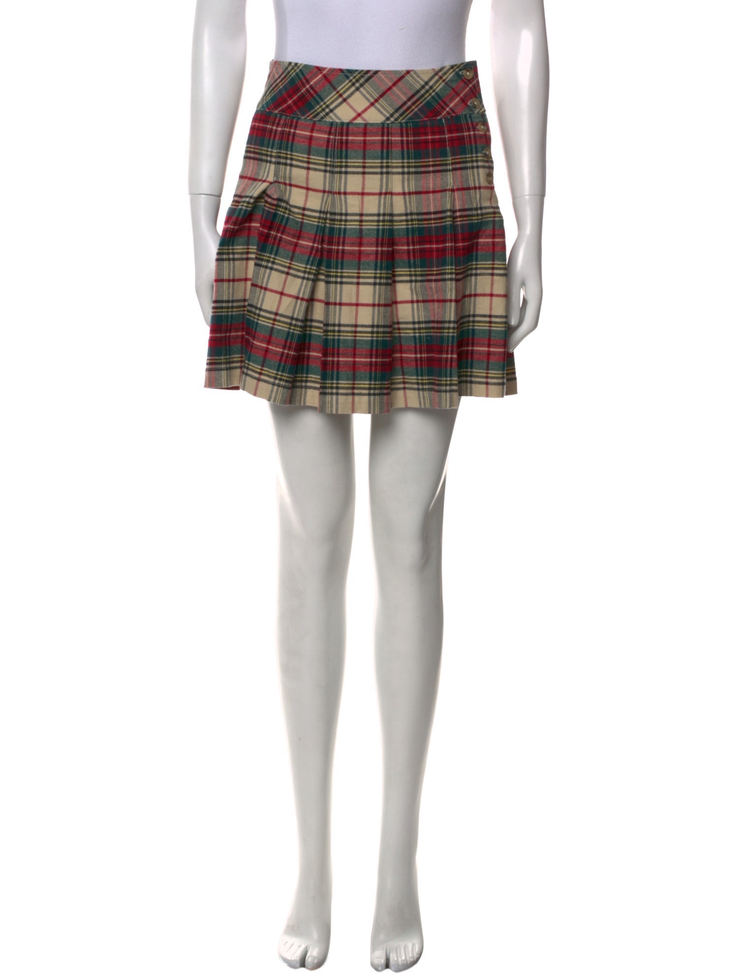 Polo Ralph Lauren Plaid Print Mini Skirt