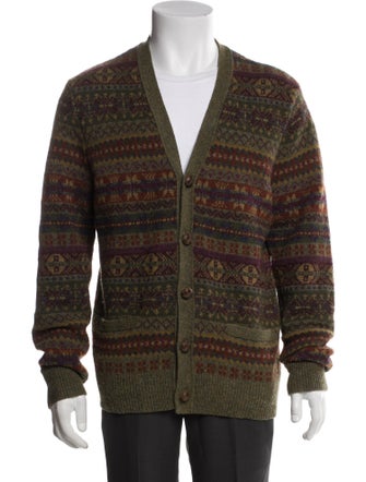 Polo Ralph Lauren Wool Printed Cardigan