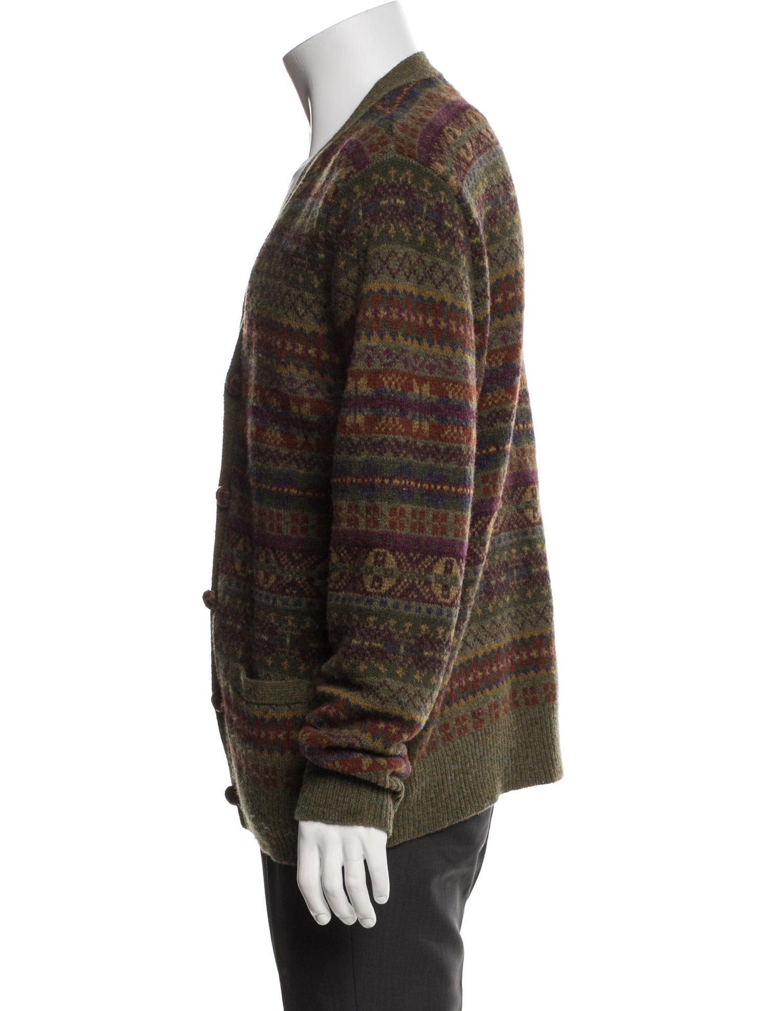 Polo Ralph Lauren Wool Printed Cardigan