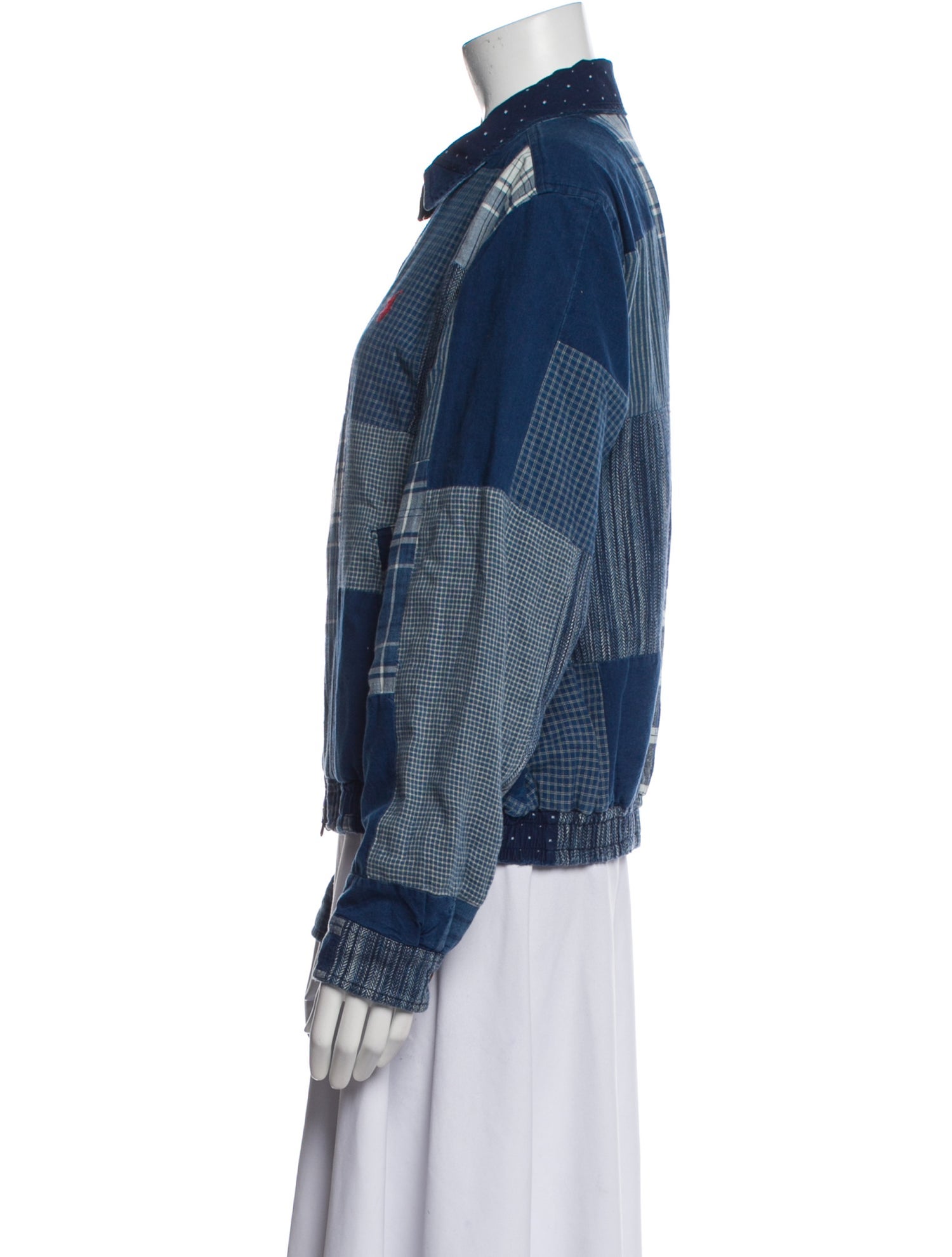 Polo Ralph Lauren Plaid Print Denim Jacket w/ Tags