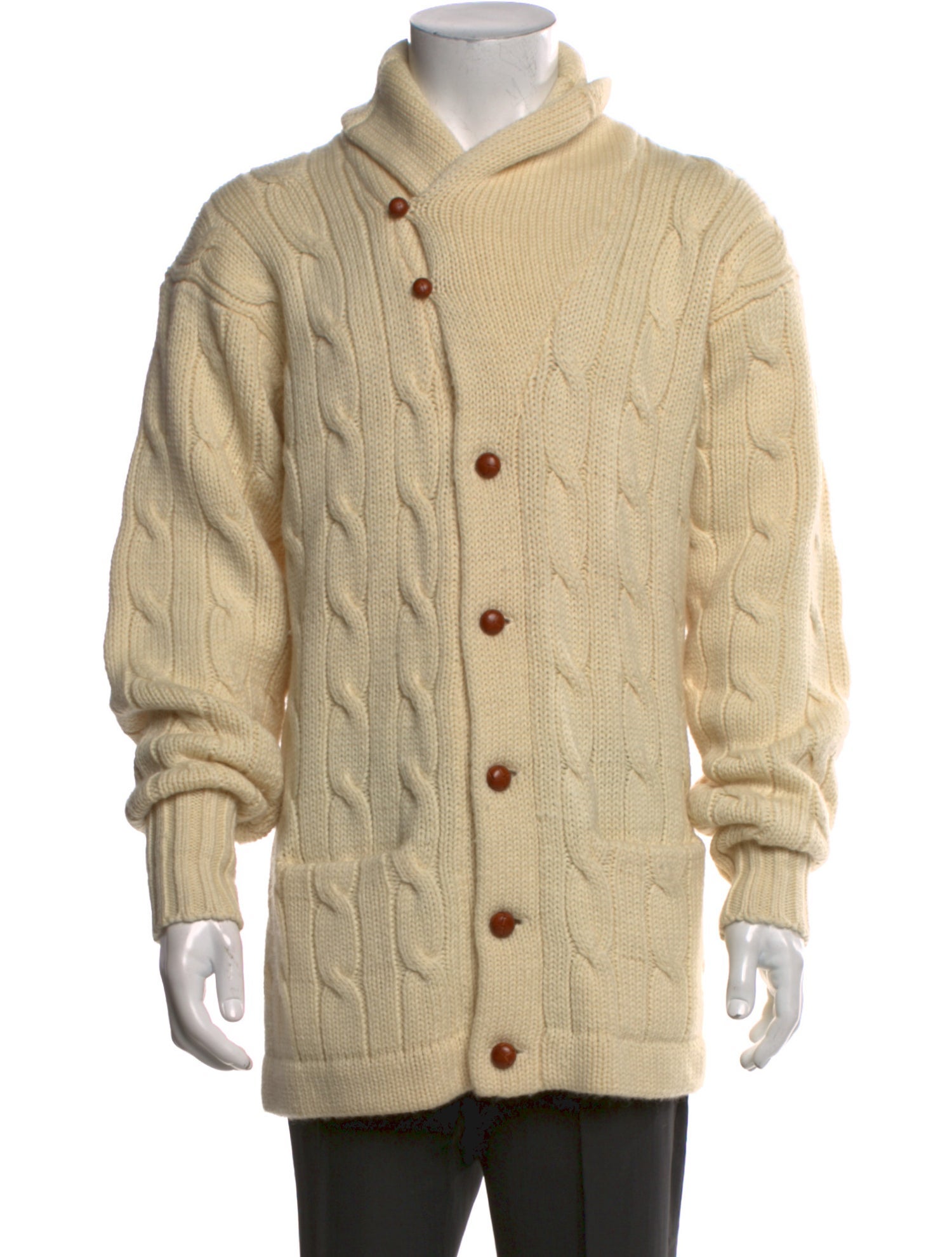 Polo Ralph Lauren Wool Mock Neck Cardigan