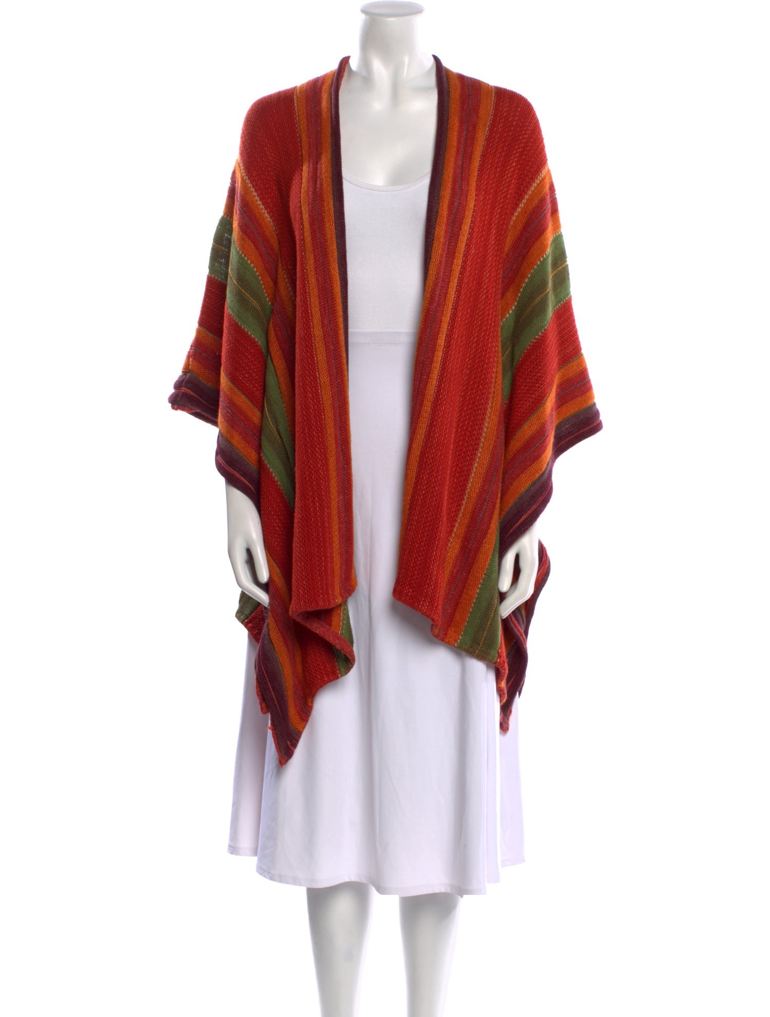 Ralph Lauren Striped Open Front Sweater