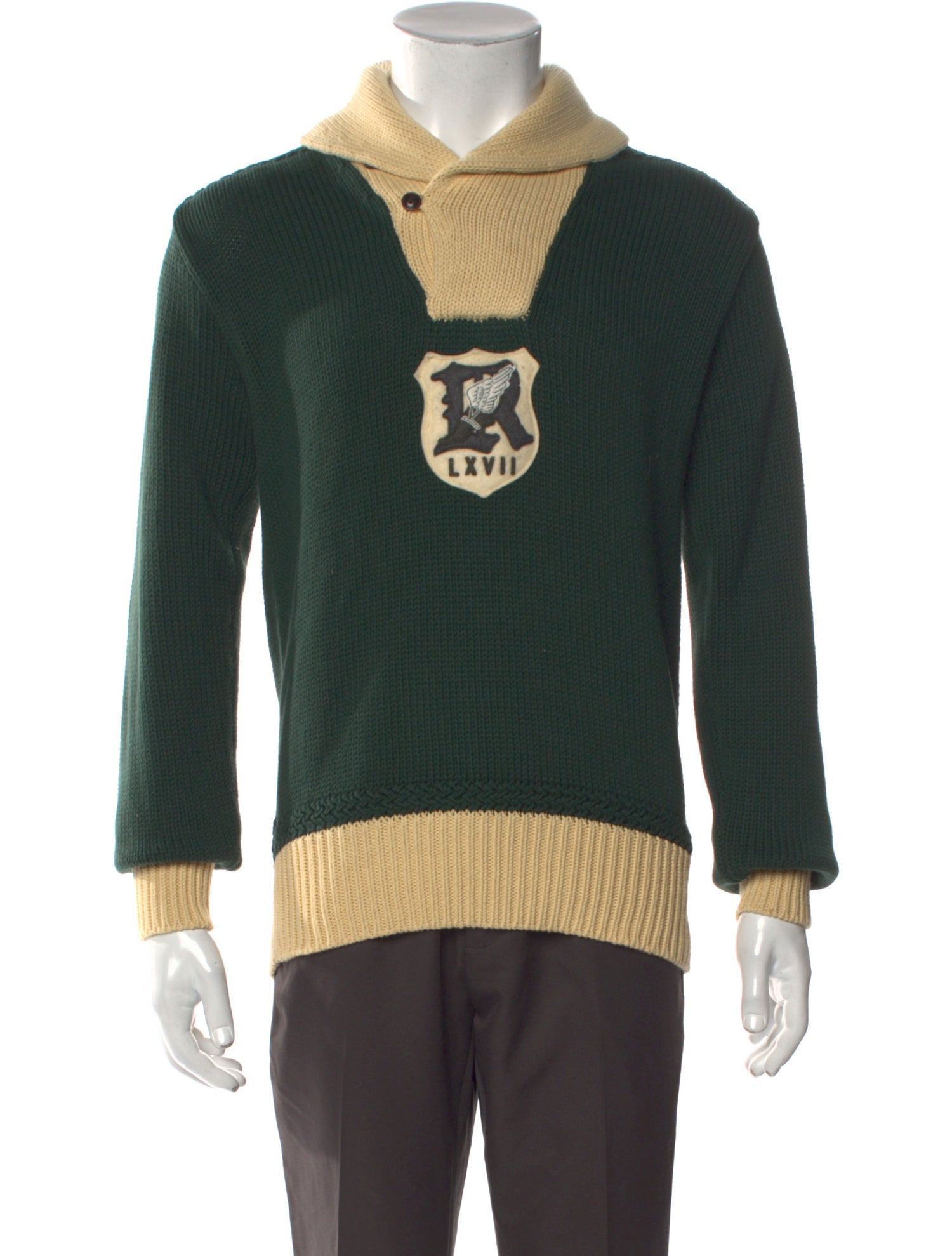 Polo Ralph Lauren Colorblock Pattern Collar Pullover