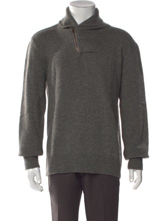 Polo Ralph Lauren Lambswool Mock Neck Polo Sweater