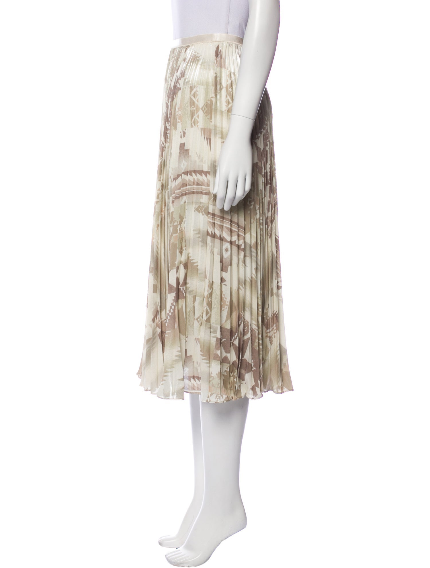 Polo Ralph Lauren Printed Midi Length Skirt