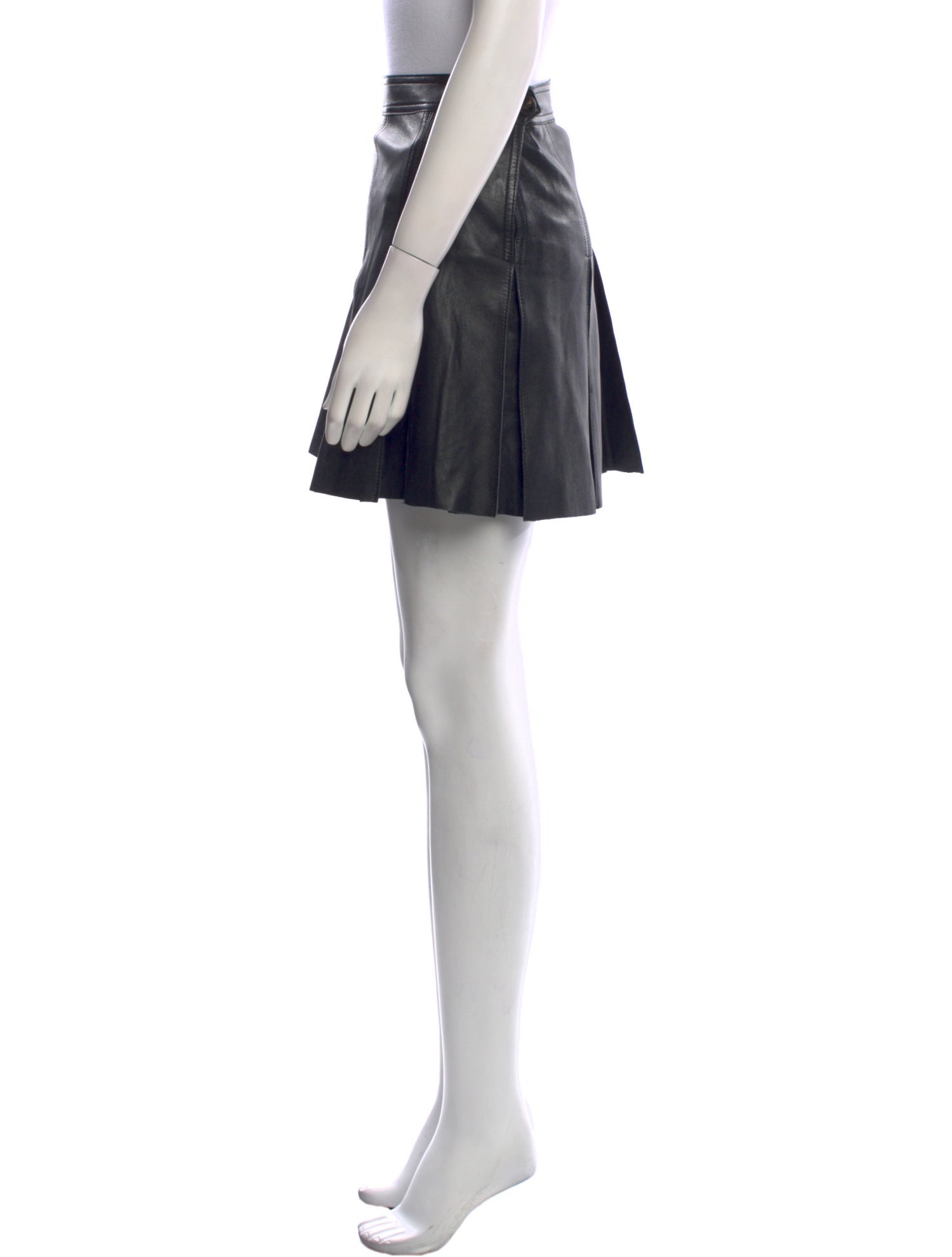 Polo Ralph Lauren Leather Mini Skirt