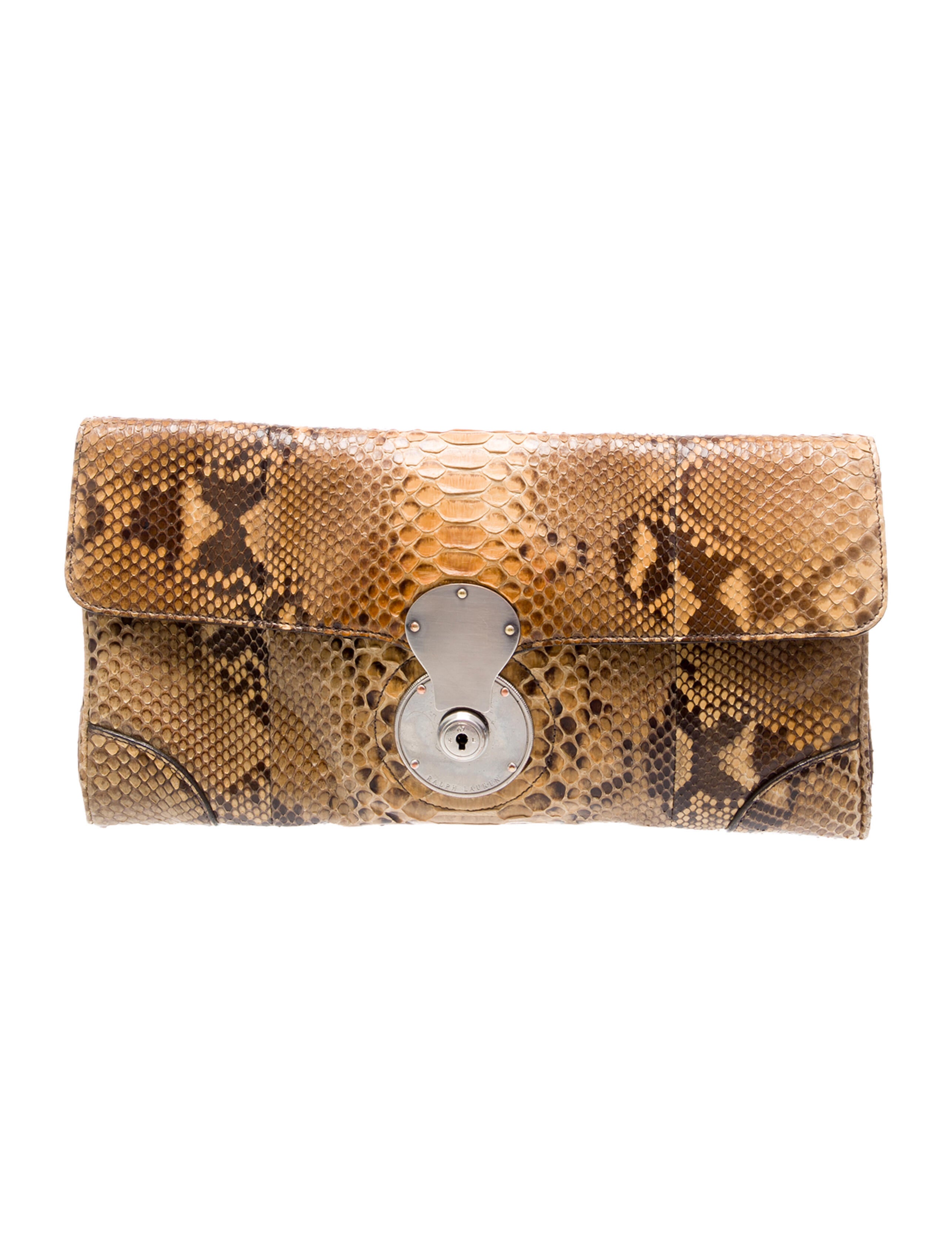 Polo Ralph Lauren Python Clutch