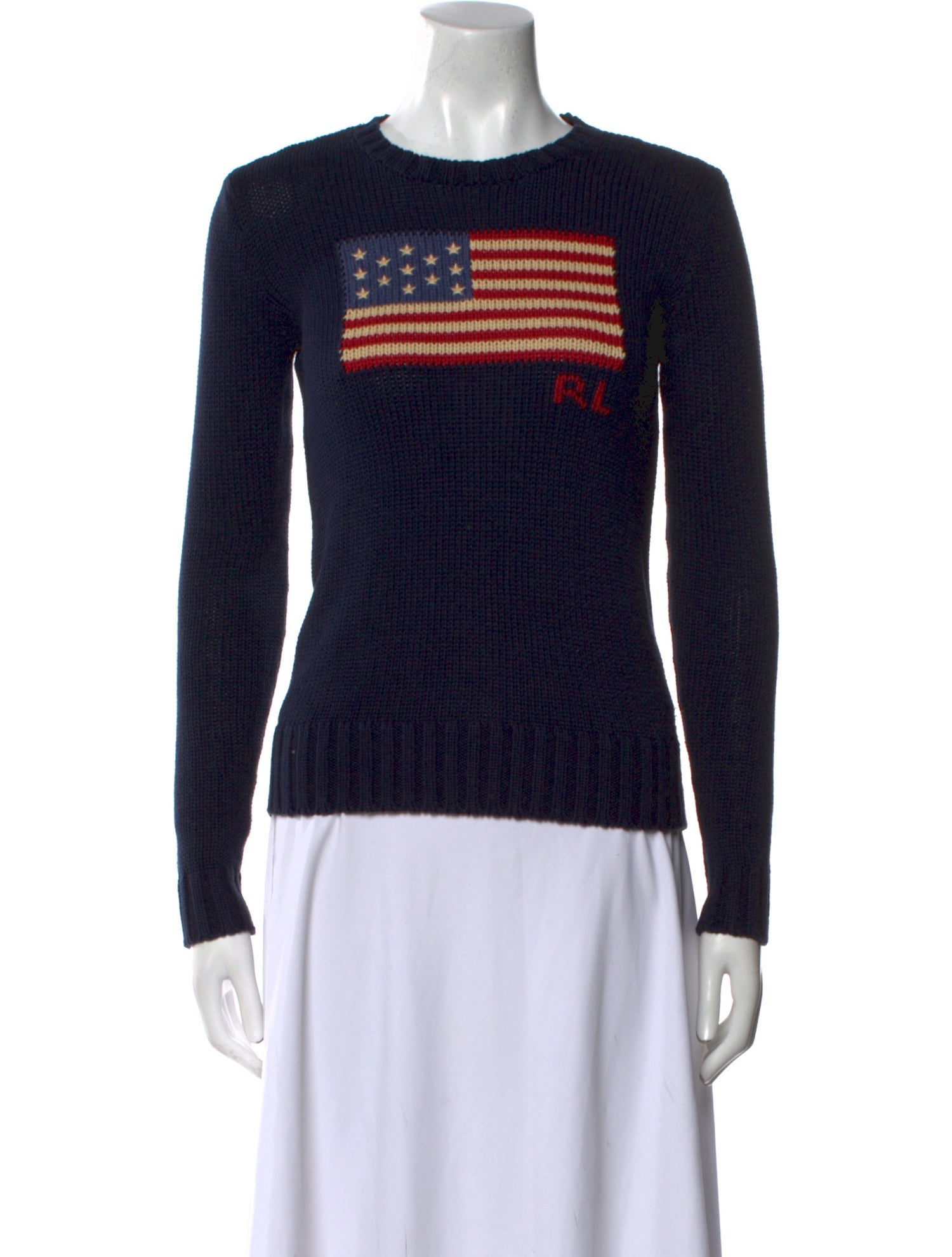 Polo Ralph Lauren Graphic Print Crew Neck Sweater