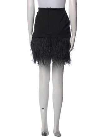Polo Ralph Lauren Feather Trim Mini Skirt