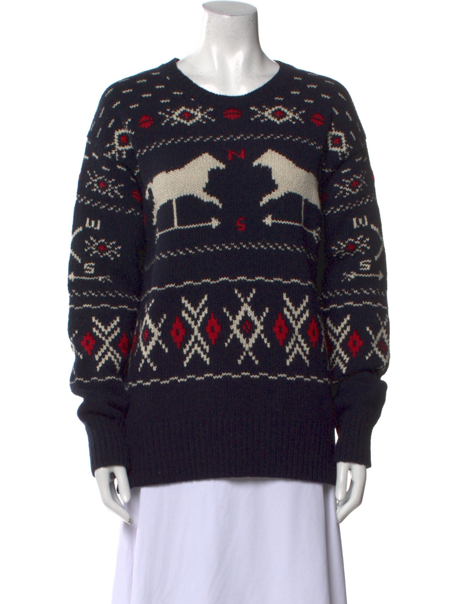 Polo Ralph Lauren Wool Printed Sweater