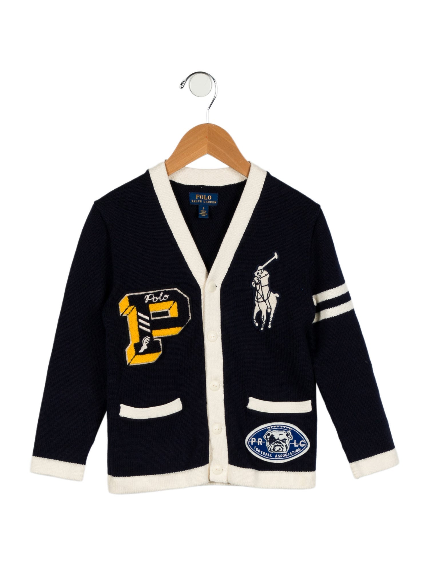 Polo Ralph Lauren Boys' Patch Knit Cardigan