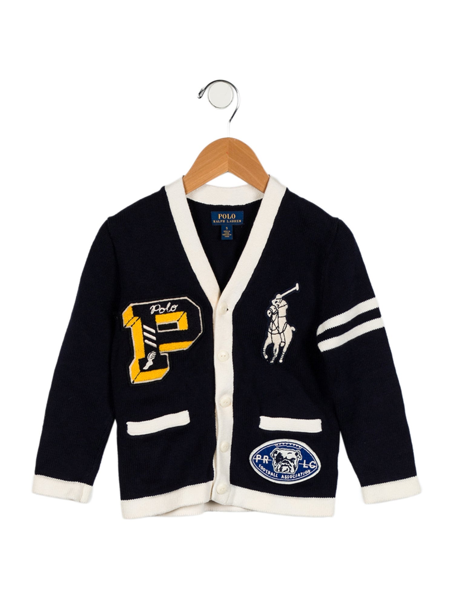 Polo Ralph Lauren Boys' Patch Knit Cardigan