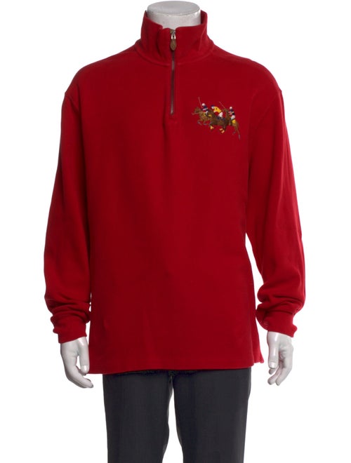 Polo Ralph Lauren Graphic Print Mock Neck Pullover