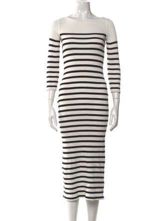 Polo Ralph Lauren Striped Midi Length Dress