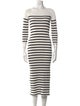 Polo Ralph Lauren Striped Midi Length Dress