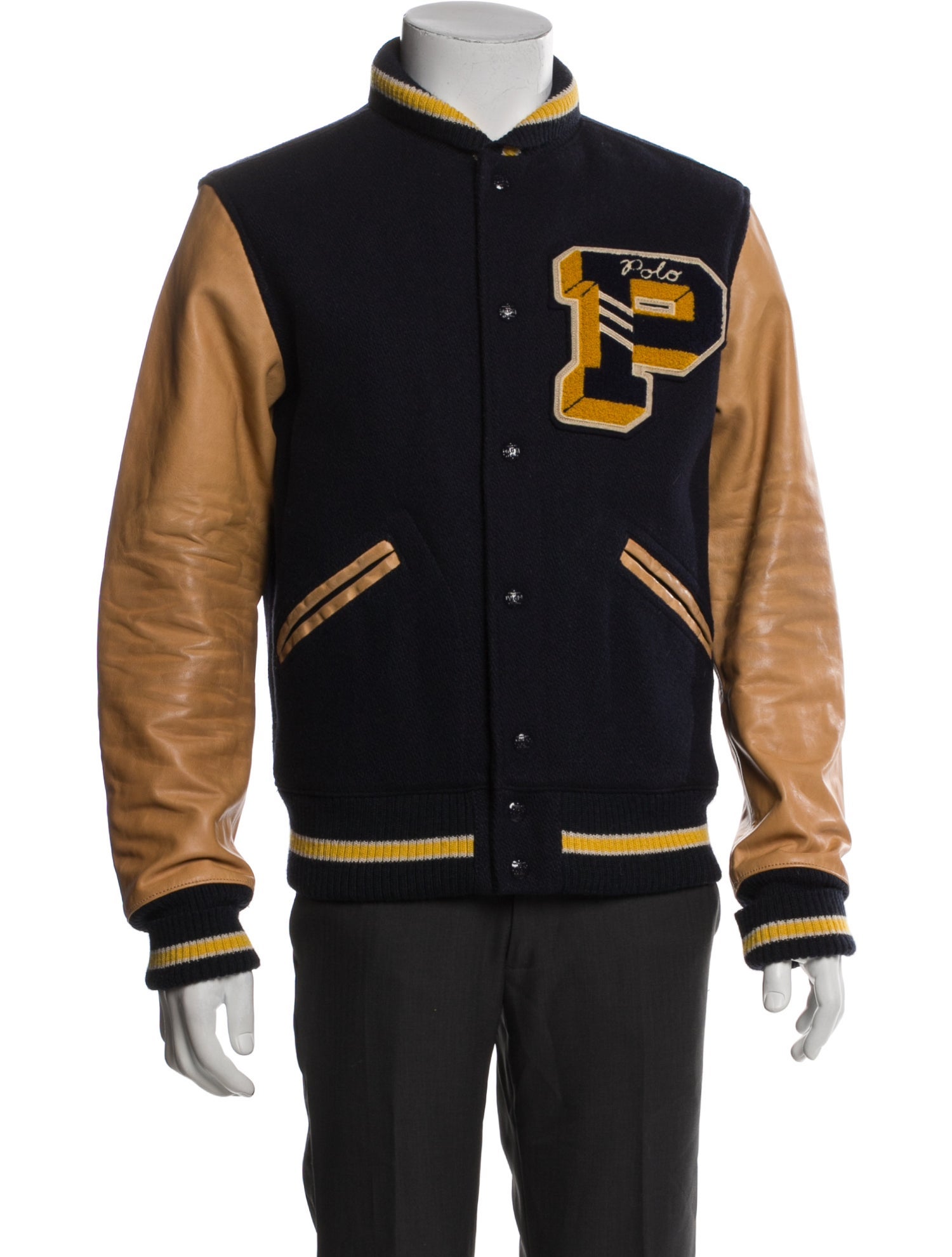 Polo Ralph Lauren Wool Striped Varsity Jacket