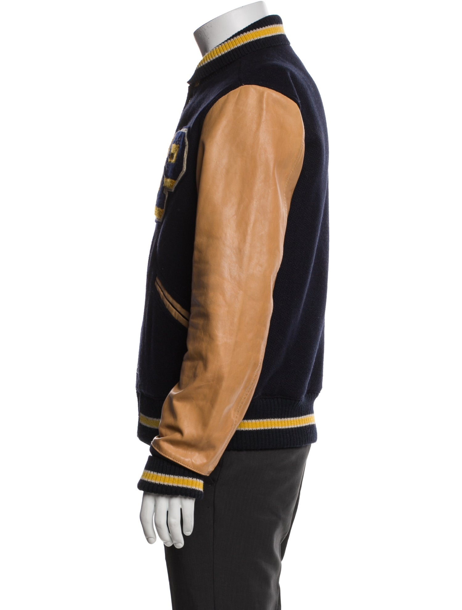 Polo Ralph Lauren Wool Striped Varsity Jacket