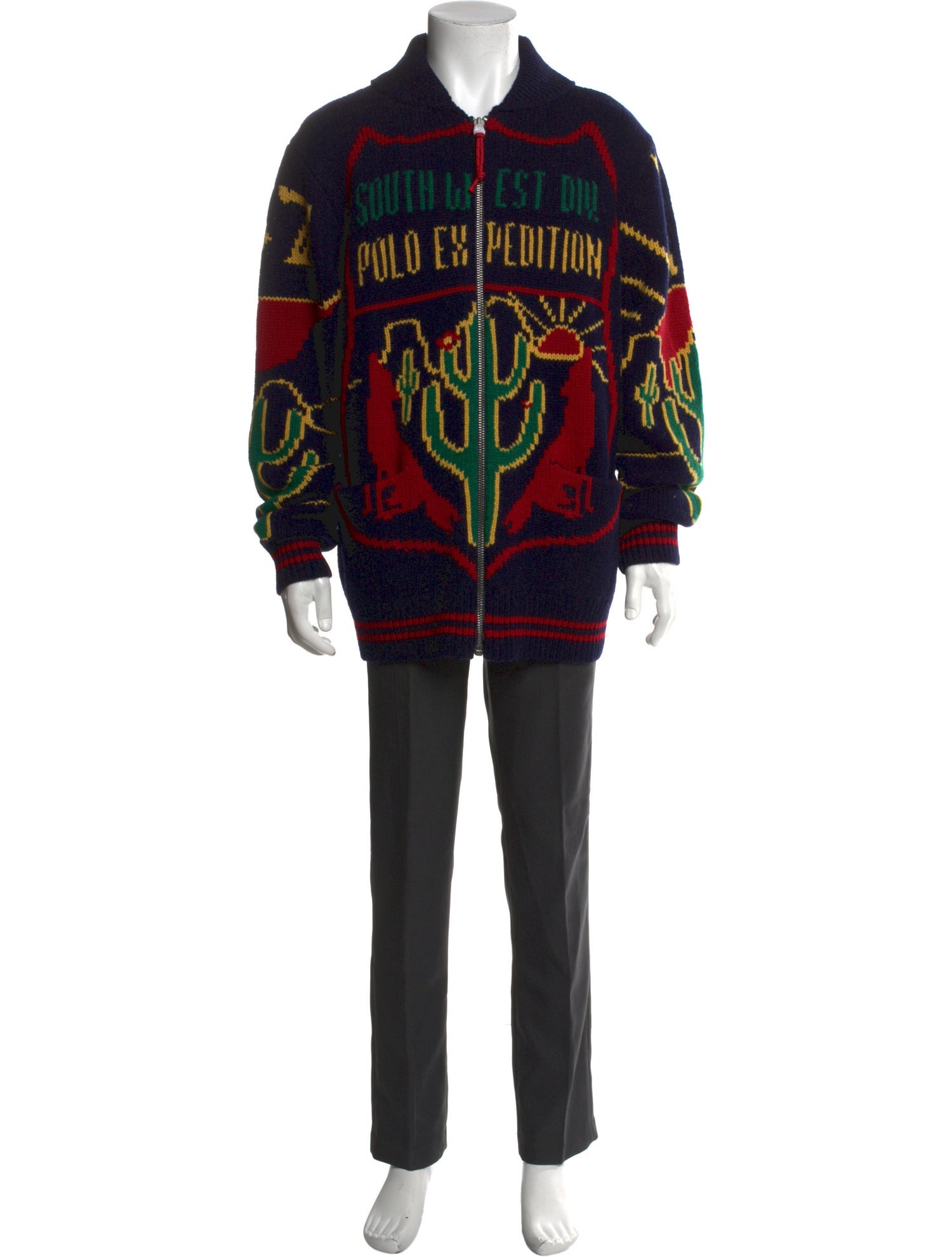 Polo Ralph Lauren Wool Printed Cardigan