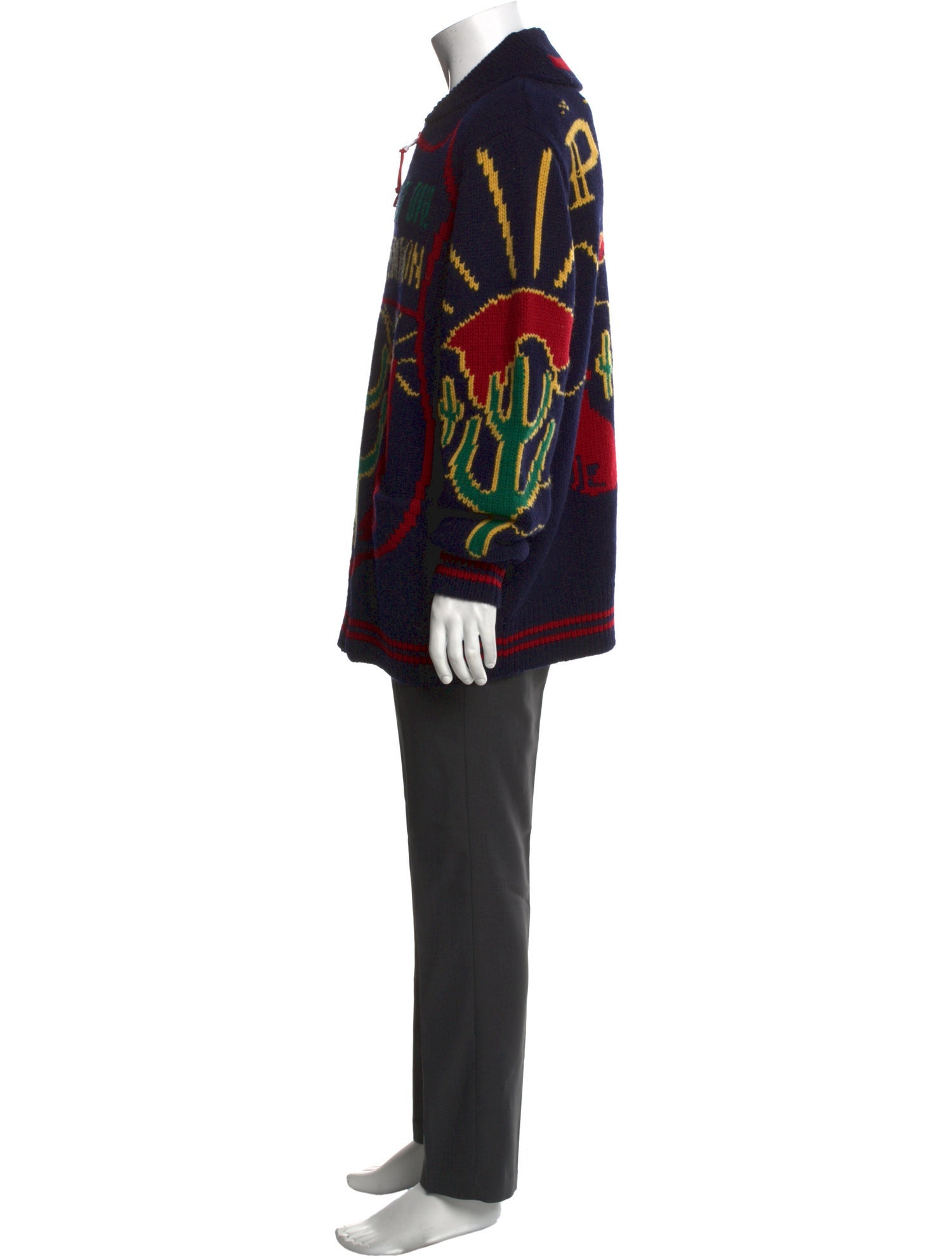 Polo Ralph Lauren Wool Printed Cardigan