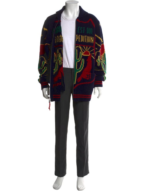 Polo Ralph Lauren Wool Printed Cardigan