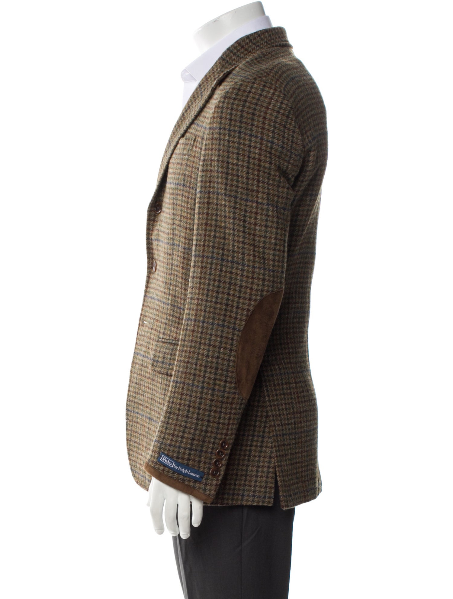 Polo Ralph Lauren Wool Houndstooth Print Peacoat w/ Tags