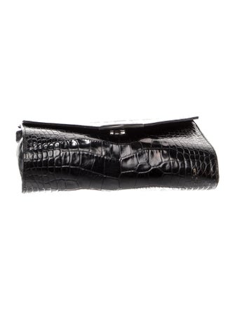 Polo Ralph Lauren Embossed Leather Clutch