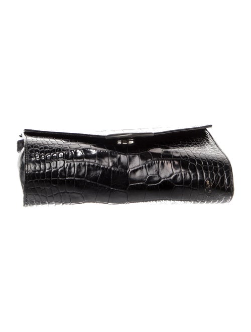 Polo Ralph Lauren Embossed Leather Clutch