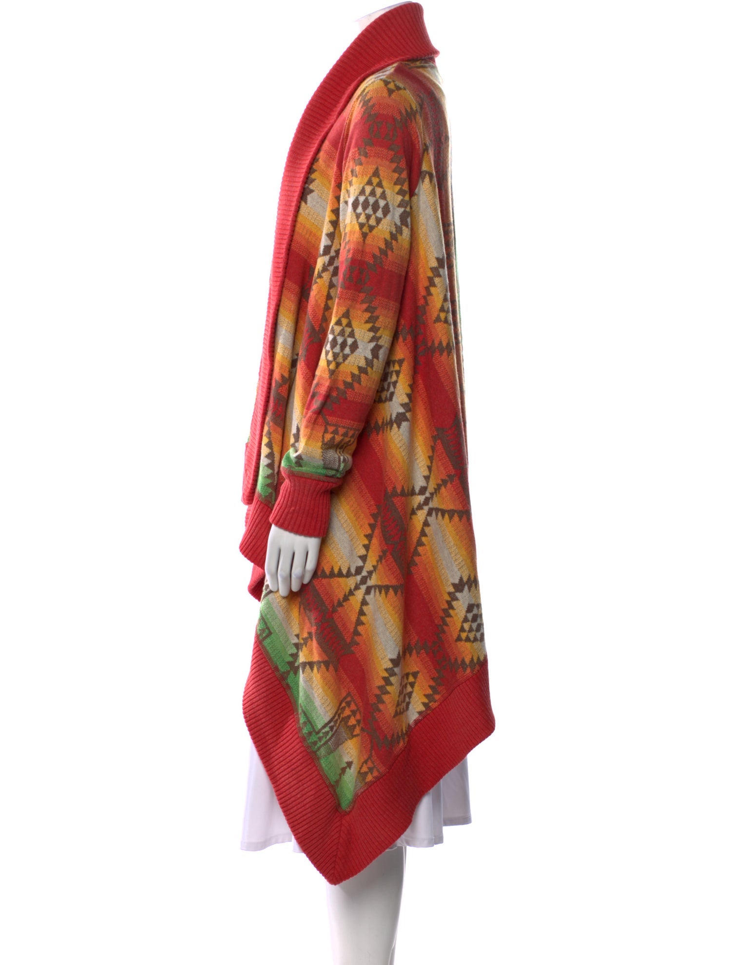 Polo Ralph Lauren Printed Open Front Sweater