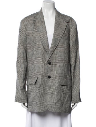 Polo Ralph Lauren Linen Plaid Print Coat