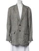 Polo Ralph Lauren Linen Plaid Print Coat