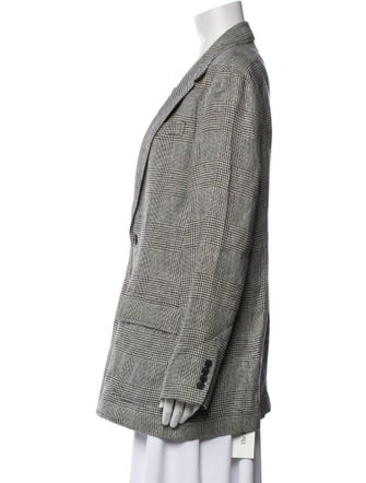 Polo Ralph Lauren Linen Plaid Print Coat