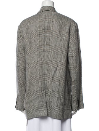 Polo Ralph Lauren Linen Plaid Print Coat