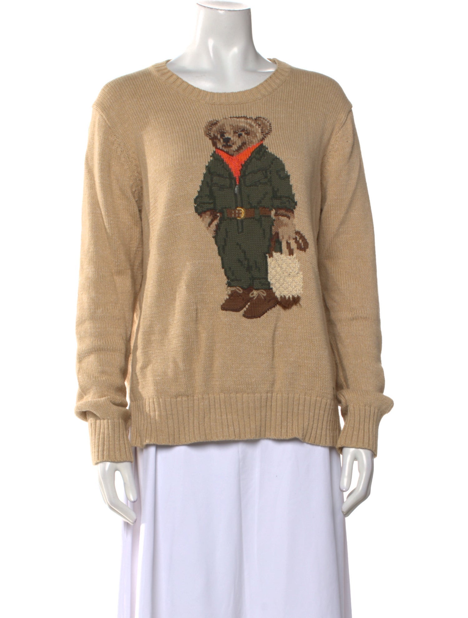 Polo Ralph Lauren Crochet Graphic Print Sweater