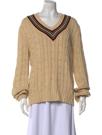Polo Ralph Lauren Linen Graphic Print Sweater
