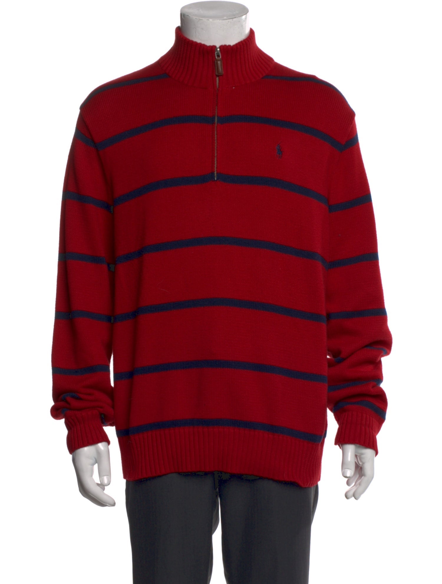 Polo Ralph Lauren Striped Mock Neck Cardigan