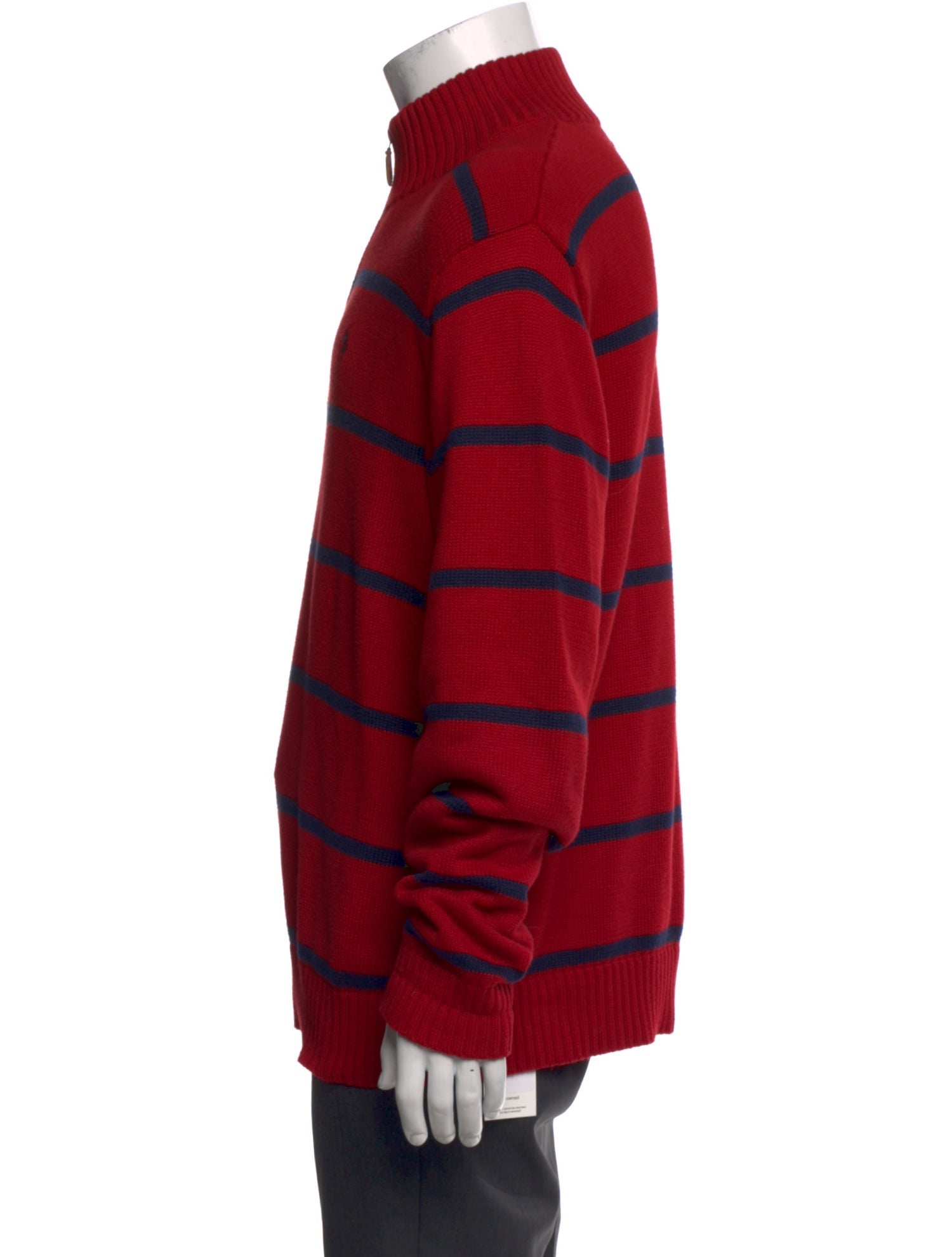 Polo Ralph Lauren Striped Mock Neck Cardigan