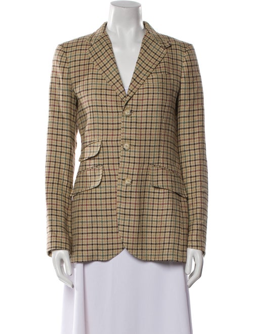 Polo Ralph Lauren Linen Plaid Print Blazer