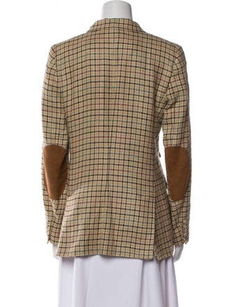 Polo Ralph Lauren Linen Plaid Print Blazer